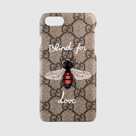 gucci hoesje iphone 7 bee black|gucci iphone case.